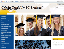 Tablet Screenshot of colegiultehnicbratianu.info
